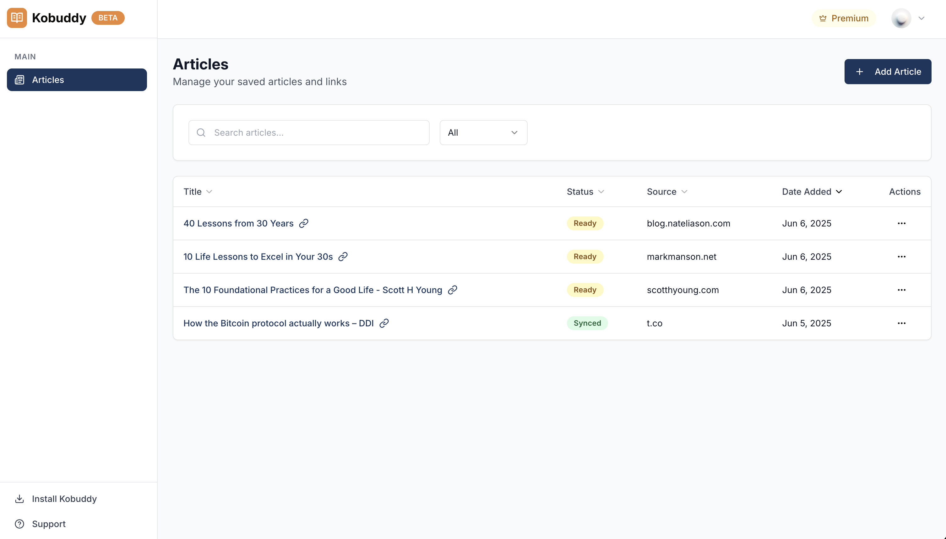 Kobuddy full interface overview